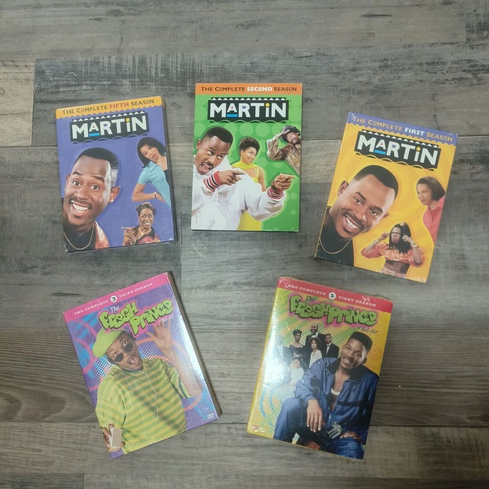 nwt bundle The Fresh Prince of Bel-air‎ and Martin complete series Dvd